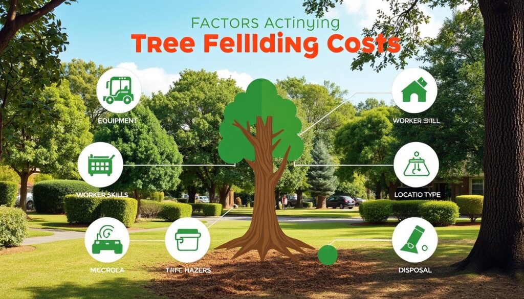Tree felling cost factors Tree felling cost factors